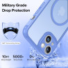 ivoler Coque Magnétique pour iPhone 13, Compatible avec Magsafe, 2 Pièces Verre Trempé - Étui Antichoc avec Protection Militaire