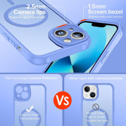 ivoler Coque Magnétique pour iPhone 13, Compatible avec Magsafe, 2 Pièces Verre Trempé - Étui Antichoc avec Protection Militaire