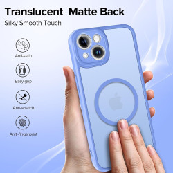 ivoler Coque Magnétique pour iPhone 13, Compatible avec Magsafe, 2 Pièces Verre Trempé - Étui Antichoc avec Protection Militaire