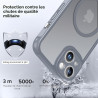 ivoler Coque Magnétique pour iPhone 13, Compatible avec Magsafe, 2 Pièces Verre Trempé - Étui Antichoc avec Protection Militaire