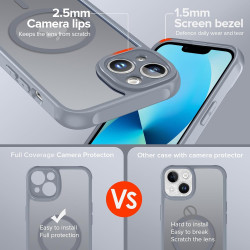ivoler Coque Magnétique pour iPhone 13, Compatible avec Magsafe, 2 Pièces Verre Trempé - Étui Antichoc avec Protection Militaire