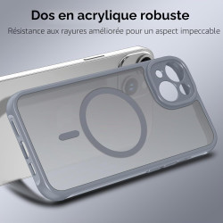 ivoler Coque Magnétique pour iPhone 13, Compatible avec Magsafe, 2 Pièces Verre Trempé - Étui Antichoc avec Protection Militaire