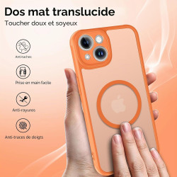 Ivoler coque magnétique pour iphone 13, compatible avec magsafe, 2 pièces verre trempé - étui antichoc avec protection militaire