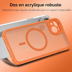 Ivoler coque magnétique pour iphone 13, compatible avec magsafe, 2 pièces verre trempé - étui antichoc avec protection militaire
