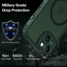 ivoler Coque Magnétique pour iPhone 13, Compatible avec Magsafe, 2 Pièces Verre Trempé - Étui Antichoc avec Protection Militaire