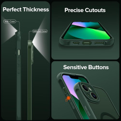 ivoler Coque Magnétique pour iPhone 13, Compatible avec Magsafe, 2 Pièces Verre Trempé - Étui Antichoc avec Protection Militaire