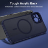 ivoler Coque Magnétique pour iPhone 13 6.1 Pouces, Compatible avec MagSafe, [Protection Antichoc Militaire] Translucide Mat Arri