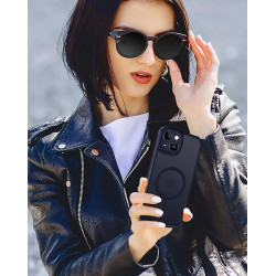 ivoler Coque Magnétique pour iPhone 13 6.1 Pouces, Compatible avec MagSafe, [Protection Antichoc Militaire] Translucide Mat Arri