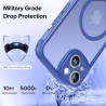 ivoler Coque Magnétique pour iPhone 13 6.1 Pouces, Compatible avec MagSafe, [Protection Antichoc Militaire] Translucide Mat Arri