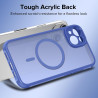 ivoler Coque Magnétique pour iPhone 13 6.1 Pouces, Compatible avec MagSafe, [Protection Antichoc Militaire] Translucide Mat Arri