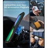 ivoler Coque Magnétique pour iPhone 13 6.1 Pouces, Compatible avec MagSafe, Translucide Mat Arrière Étui de Protection en Silico