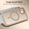 ivoler Coque Magnétique pour iPhone 13 6.1 Pouces, Compatible avec MagSafe, [Protection Antichoc Militaire] Translucide Mat Arri