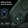 ivoler Coque Magnétique pour iPhone 13 6.1 Pouces, Compatible avec MagSafe, [Protection Antichoc Militaire] Translucide Mat Arri