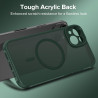 ivoler Coque Magnétique pour iPhone 13 6.1 Pouces, Compatible avec MagSafe, [Protection Antichoc Militaire] Translucide Mat Arri