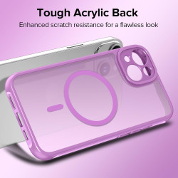 ivoler Coque Magnétique pour iPhone 13 6.1 Pouces, Compatible avec MagSafe, [Protection Antichoc Militaire] Translucide Mat Arri