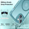 ivoler Coque Magnétique pour iPhone 13 6.1 Pouces, Compatible avec MagSafe, [Protection Antichoc Militaire] Translucide Mat Arri