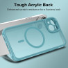 ivoler Coque Magnétique pour iPhone 13 6.1 Pouces, Compatible avec MagSafe, [Protection Antichoc Militaire] Translucide Mat Arri