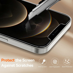 ivoler Coque Magnétique pour iPhone 12 Pro Max, Compatible avec Magsafe, 2 Pièces Verre Trempé - Étui Antichoc avec Protection M