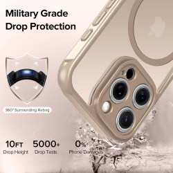 ivoler Coque Magnétique pour iPhone 12 Pro Max, Compatible avec Magsafe, 2 Pièces Verre Trempé - Étui Antichoc avec Protection M