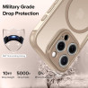 ivoler Coque Magnétique pour iPhone 12 Pro Max, Compatible avec Magsafe, 2 Pièces Verre Trempé - Étui Antichoc avec Protection M