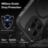 ivoler Coque Magnétique pour iPhone 12 Pro Max, Compatible avec Magsafe, 2 Pièces Verre Trempé - Étui Antichoc avec Protection M