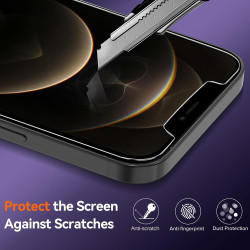 ivoler Coque Magnétique pour iPhone 12 Pro Max, Compatible avec Magsafe, 2 Pièces Verre Trempé - Étui Antichoc avec Protection M
