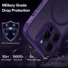 ivoler Coque Magnétique pour iPhone 12 Pro Max, Compatible avec Magsafe, 2 Pièces Verre Trempé - Étui Antichoc avec Protection M