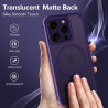 ivoler Coque Magnétique pour iPhone 12 Pro Max, Compatible avec Magsafe, 2 Pièces Verre Trempé - Étui Antichoc avec Protection M