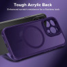 ivoler Coque Magnétique pour iPhone 12 Pro Max, Compatible avec Magsafe, 2 Pièces Verre Trempé - Étui Antichoc avec Protection M