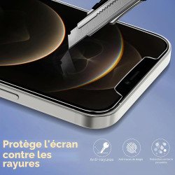 ivoler Coque Magnétique pour iPhone 12 Pro Max, Compatible avec Magsafe, 2 Pièces Verre Trempé - Étui Antichoc avec Protection M