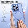 ivoler Coque Magnétique pour iPhone 12 Pro Max, Compatible avec Magsafe, 2 Pièces Verre Trempé - Étui Antichoc avec Protection M