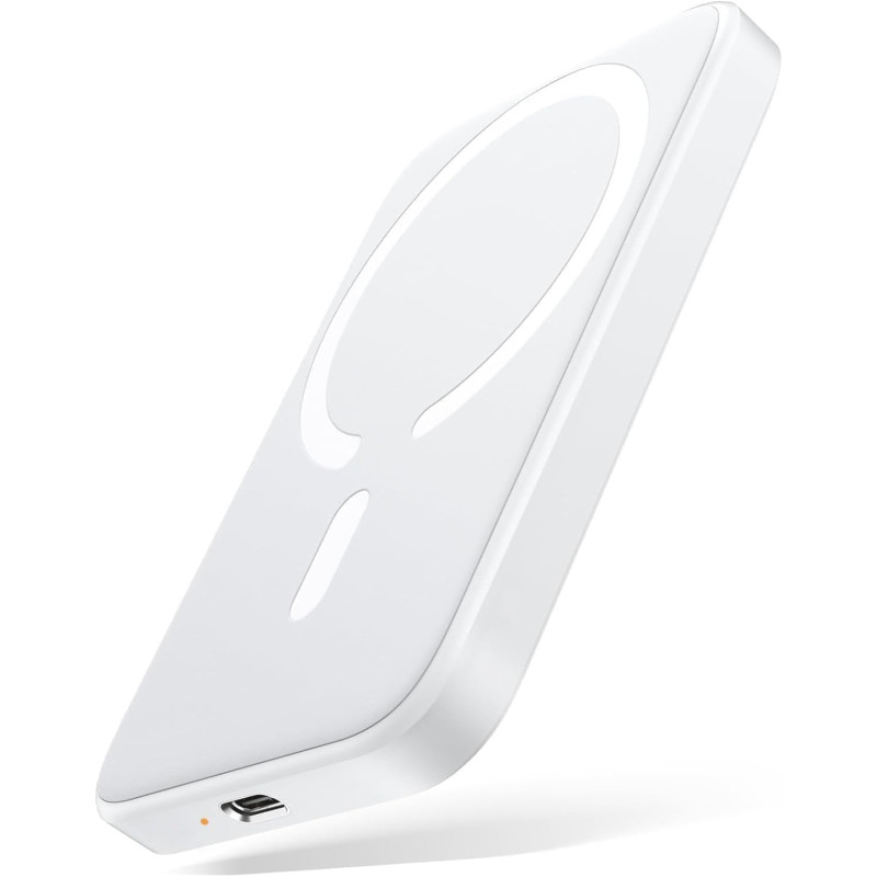 Batterie Externe 10000mAh, Magnétique sans Fil Power Bank Induction, 20W Charge Rapide USB C Input & Output, Chargeur Portable P