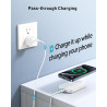 Batterie Externe 10000mAh, Magnétique sans Fil Power Bank Induction, 20W Charge Rapide USB C Input & Output, Chargeur Portable P