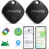 Atuvos air tag traceur lot de 2 android smart tag tracker, fonctionne avec l’app google et apple localiser, localisateurs d'obje