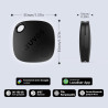 Atuvos air tag traceur lot de 2 android smart tag tracker, fonctionne avec l’app google et apple localiser, localisateurs d'obje