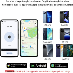 Atuvos android air tag traceur lot de 4, smarttag fonctionne avec l’app google et apple localiser, localisateurs bleutooth track