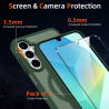 Pnakqil Coque pour Samsung Galaxy A16 5G/4G Compatible avec MagSafe,Givré Translucide Magnétique Housse mit 2 Verre Trempé,Antic