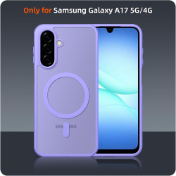 Pnakqil Coque pour Samsung Galaxy A17 5G/4G Compatible avec MagSafe,Givré Translucide Magnétique Housse mit 2 Verre Trempé,Antic