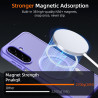 Pnakqil Coque pour Samsung Galaxy A17 5G/4G Compatible avec MagSafe,Givré Translucide Magnétique Housse mit 2 Verre Trempé,Antic