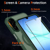 Pnakqil Coque pour Samsung Galaxy A17 5G/4G Compatible avec MagSafe,Givré Translucide Magnétique Housse mit 2 Verre Trempé,Antic