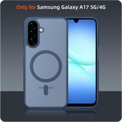 Pnakqil Coque pour Samsung Galaxy A17 5G/4G Compatible avec MagSafe,Givré Translucide Magnétique Housse mit 2 Verre Trempé,Antic