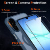 Pnakqil Coque pour Samsung Galaxy A17 5G/4G Compatible avec MagSafe,Givré Translucide Magnétique Housse mit 2 Verre Trempé,Antic