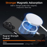 Pnakqil Coque pour Samsung Galaxy A14 5G/4G Compatible avec MagSafe,Givré Translucide Magnétique Housse mit 2 Verre Trempé,Antic