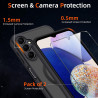 Pnakqil Coque pour Samsung Galaxy A14 5G/4G Compatible avec MagSafe,Givré Translucide Magnétique Housse mit 2 Verre Trempé,Antic