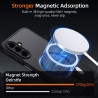Coque pour Samsung Galaxy A17 4G/5G Compatible avec MagSafe avec 2 Verre Trempé, Magnétique Etui Translucide Mat Arrière Housse,