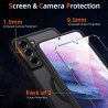 Coque pour Samsung Galaxy S21 5G Compatible avec MagSafe avec 2 Verre Trempé, Magnétique Etui Translucide Mat Arrière Housse, Pr