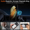 Coque pour Samsung Galaxy S21 Ultra 5G Compatible avec MagSafe, Magnétique Etui Translucide Mat Arrière Housse, d'objectif Tout 
