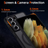 Coque pour Samsung Galaxy S21 Ultra 5G Compatible avec MagSafe, Magnétique Etui Translucide Mat Arrière Housse, d'objectif Tout 