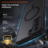 Coque pour Samsung Galaxy S21 Plus/ S21+ 5G Compatible avec MagSafe avec 2 Verre Trempé, Magnétique Etui Translucide Mat Arrière