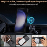 Coque pour Samsung Galaxy S23 5G Compatible avec MagSafe avec 2 Verre Trempé, Magnétique Etui Translucide Mat Arrière Housse, Pr
